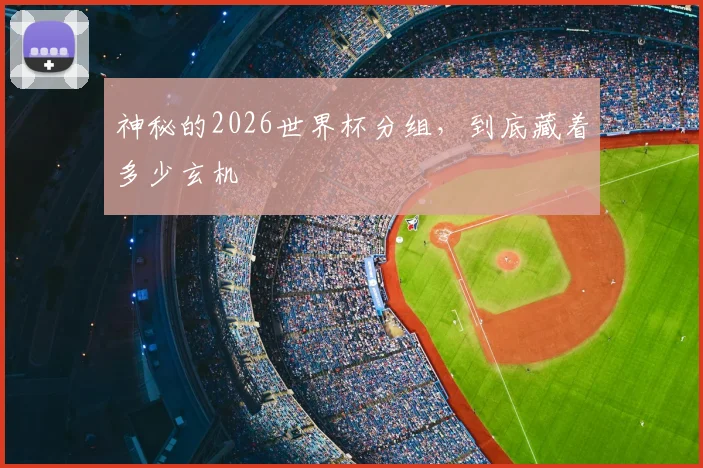 神秘的2026世界杯分组，到底藏着多少玄机